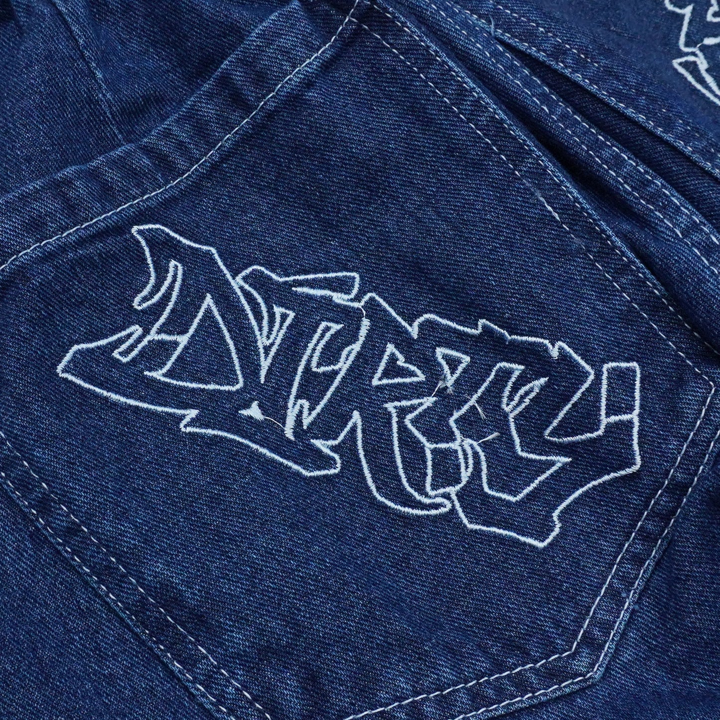 DIRTYBUSINESS NAZE BAGGY PANTS DENIM DARK BLUE