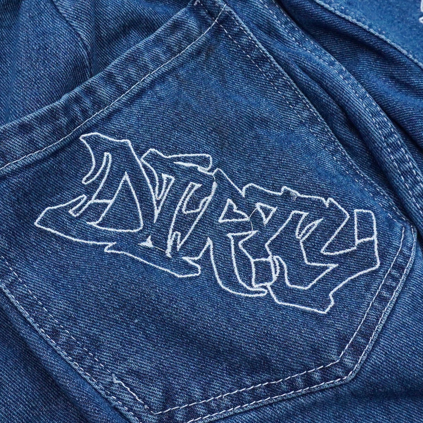 DIRTYBUSINESS NAZE BAGGY PANTS BIO WASHED DENIM