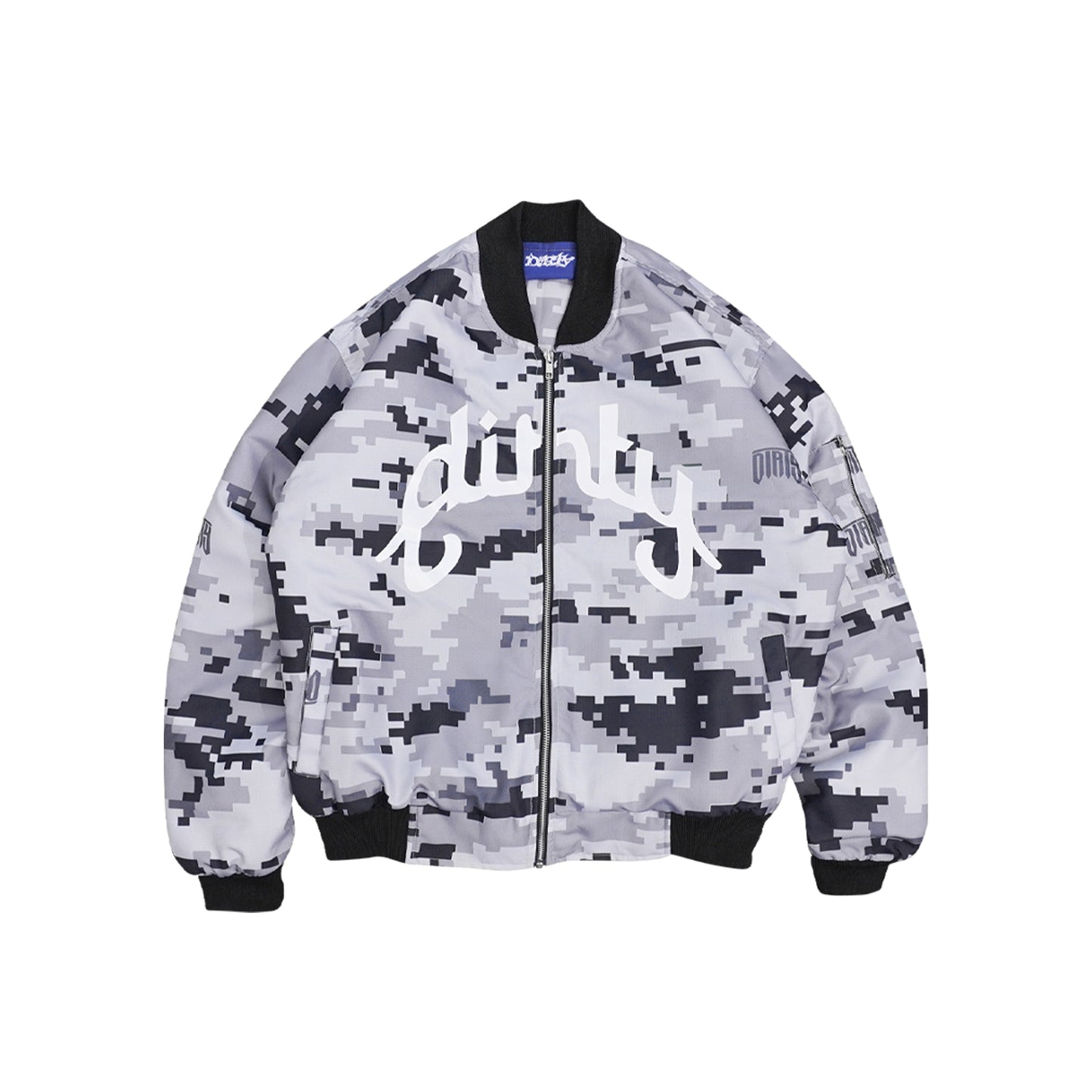 DIRTYBUSINESS ONESET DIZZY CAMO BOMBER BAGGY PANTS