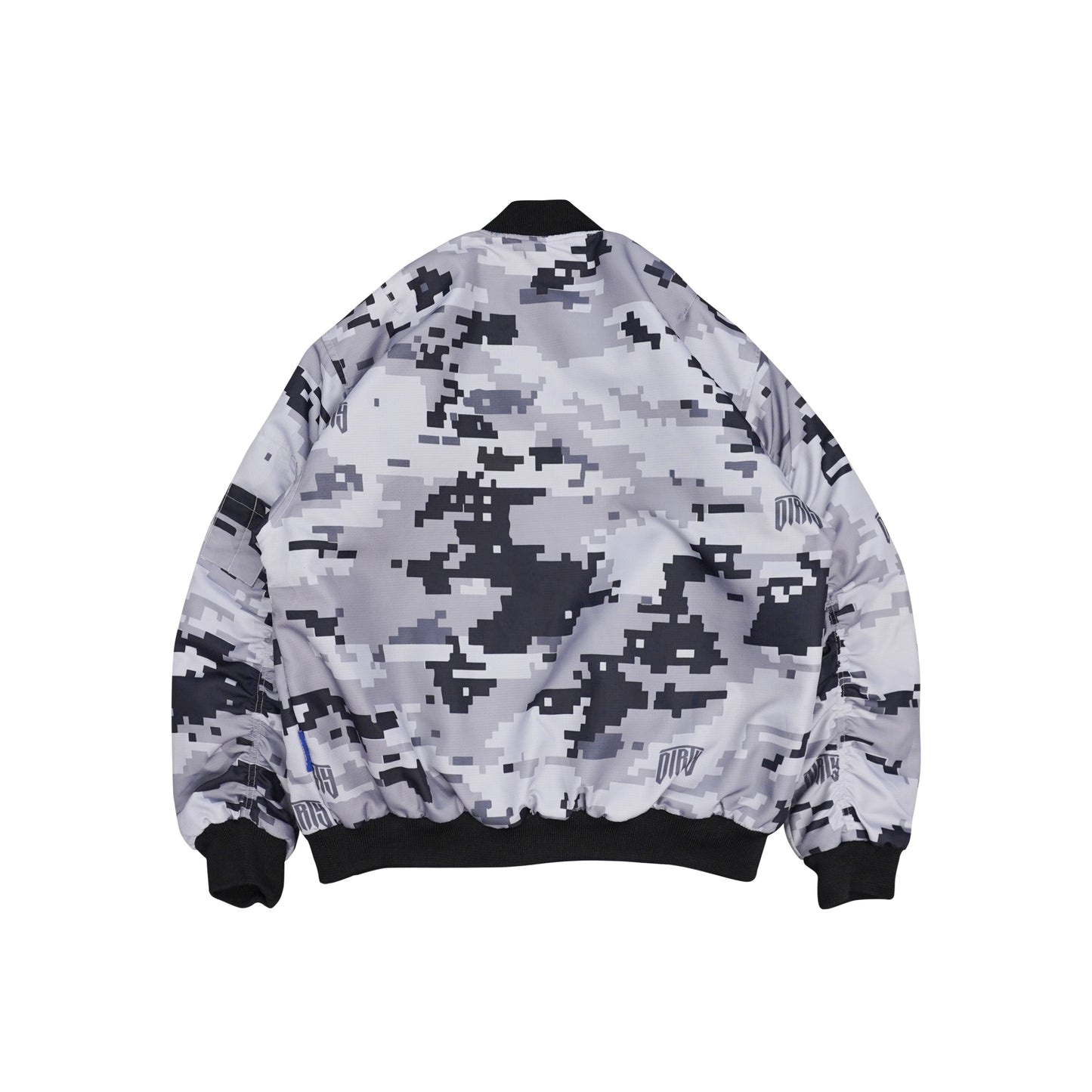 DIRTYBUSINESS ONESET DIZZY CAMO BOMBER BAGGY PANTS