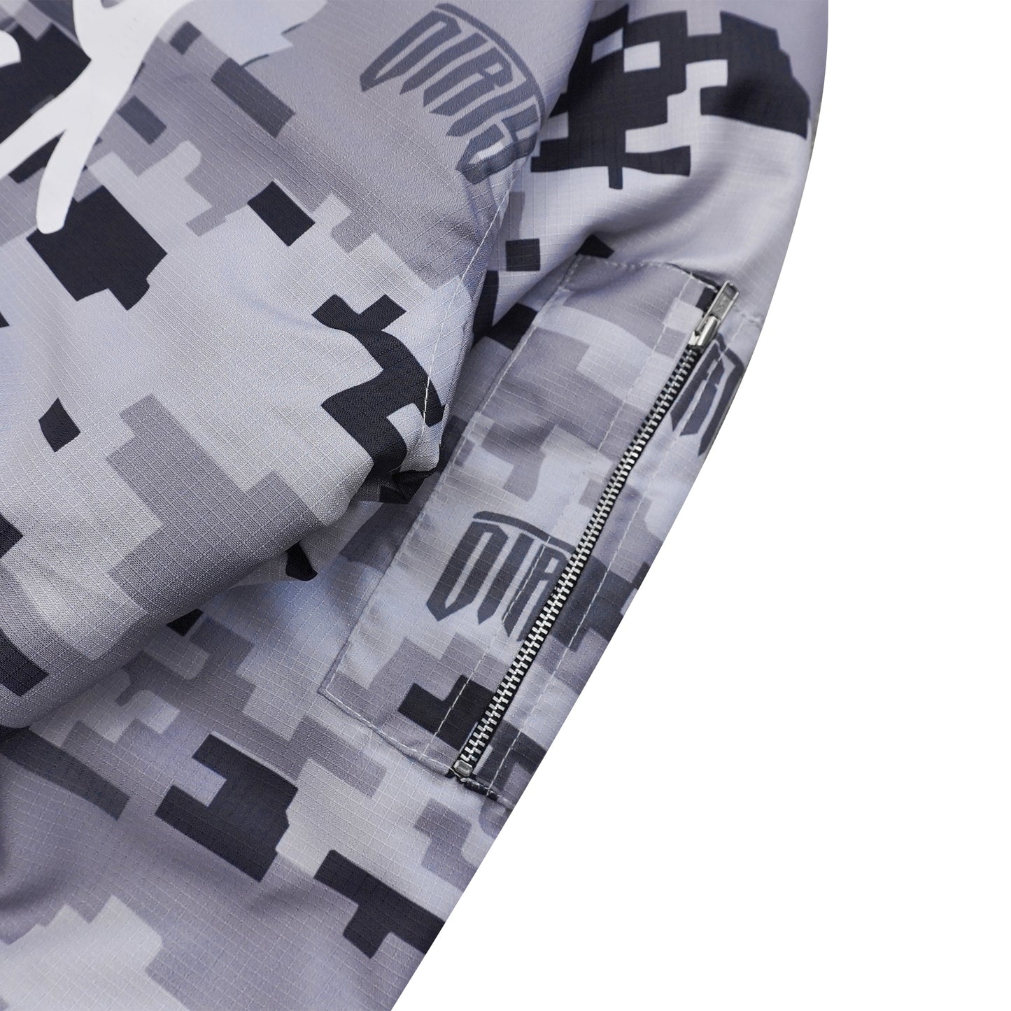 DIRTYBUSINESS ONESET DIZZY CAMO BOMBER BAGGY PANTS