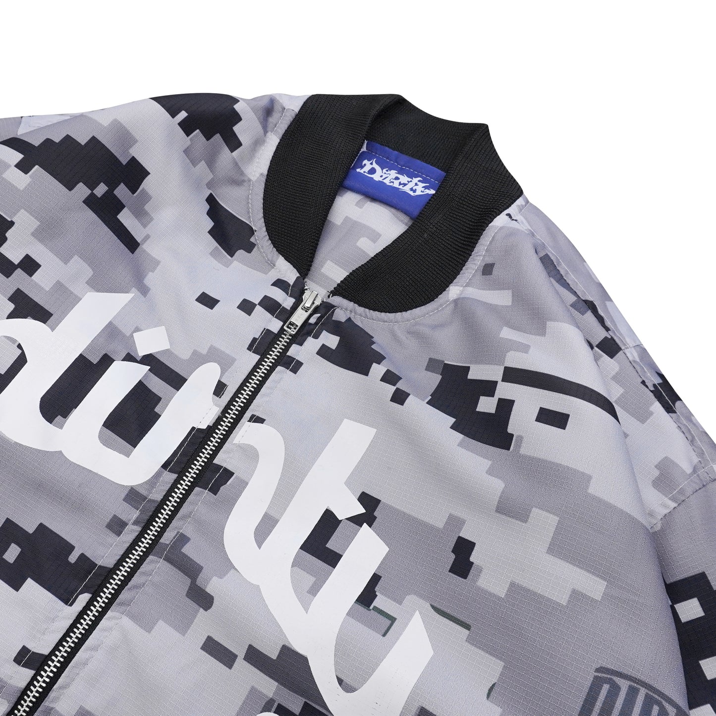 DIRTYBUSINESS ONESET DIZZY CAMO BOMBER BAGGY PANTS