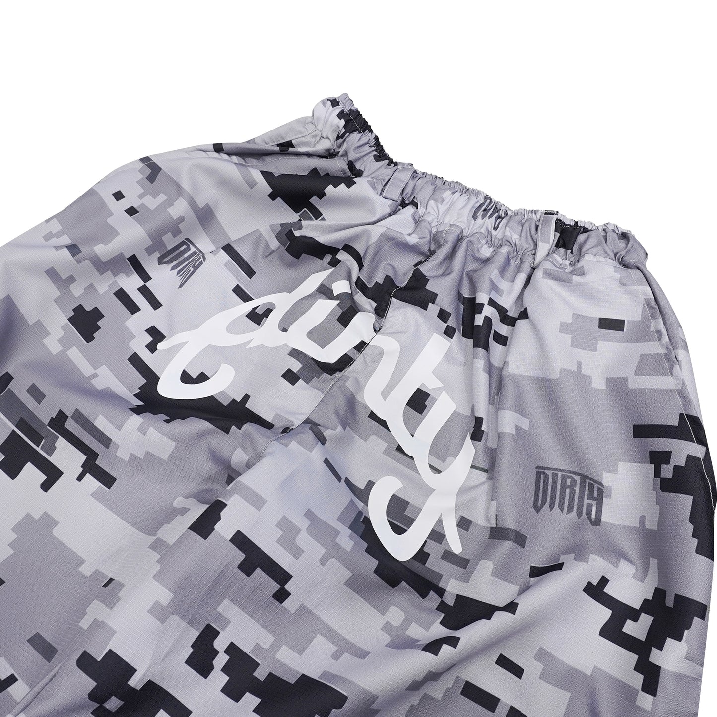 DIRTYBUSINESS ONESET DIZZY CAMO BOMBER BAGGY PANTS