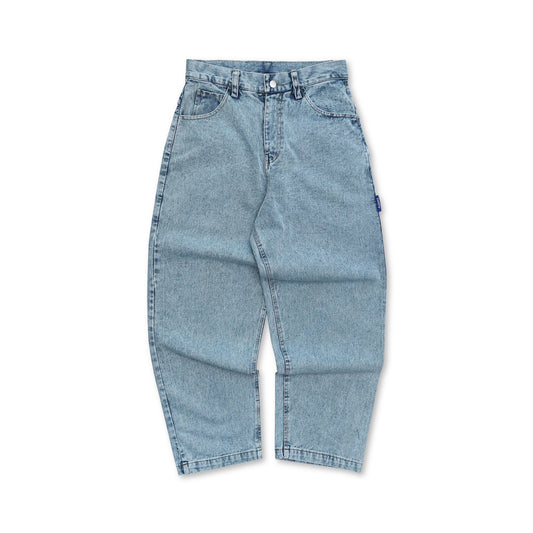 DIRTYBUSINESS SMOKE BAGGY PANTS BLUEWASH DENIM
