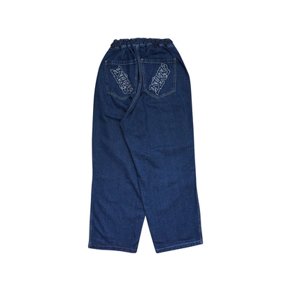 DIRTYBUSINESS NAZE BAGGY PANTS DENIM DARK BLUE