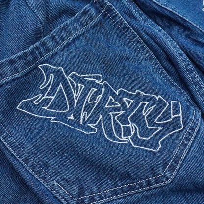 DIRTYBUSINESS NAZE BAGGY PANTS BIO WASHED DENIM