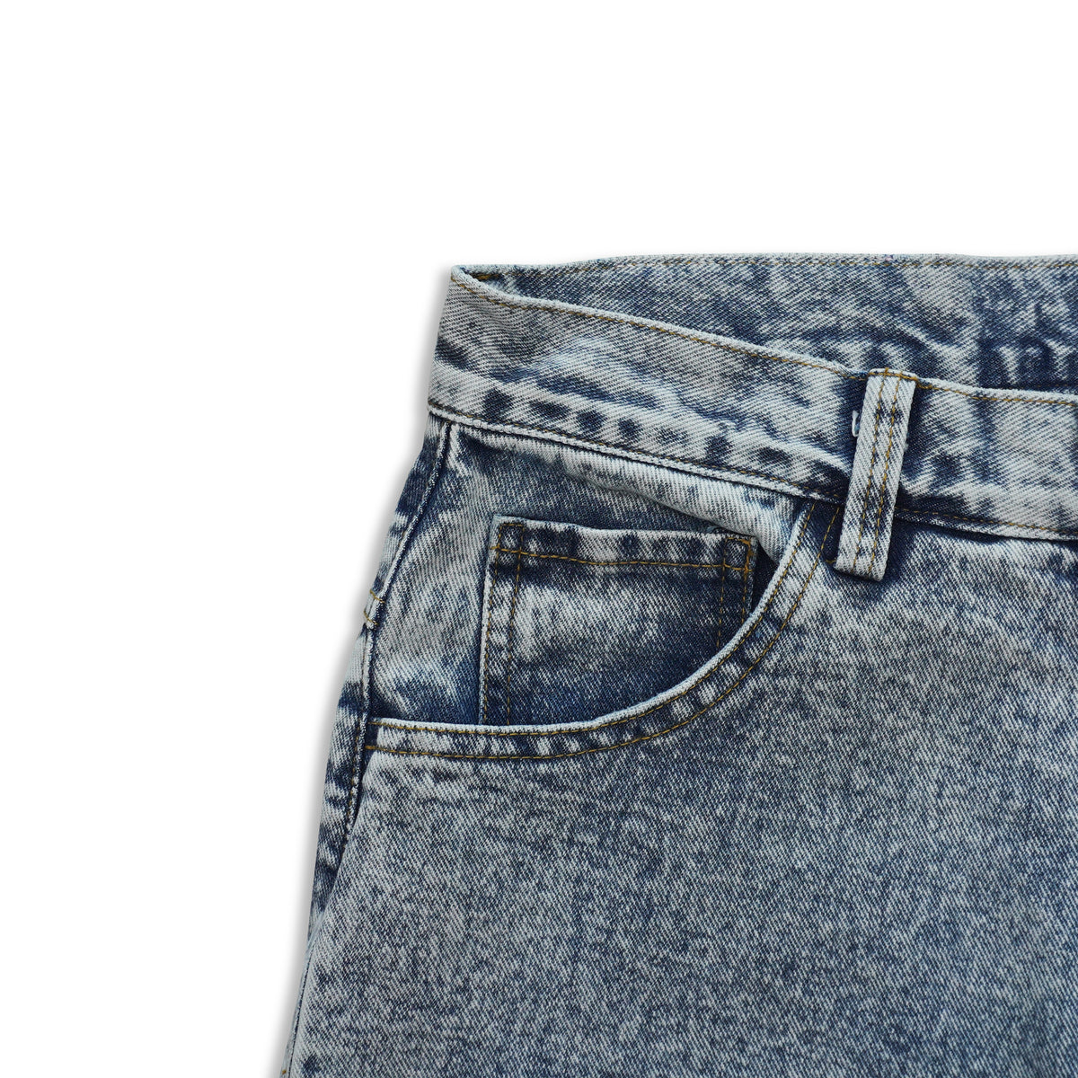 DIRTYBUSINESS SMOKE BAGGY PANTS BLUEWASH DENIM