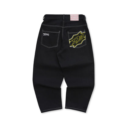 DIRTYBUSINESS DECAY BAGGY PANTS RAW DENIM