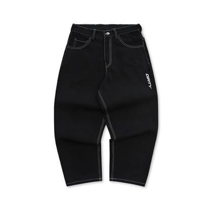 DIRTYBUSINESS CYCLES BAGGY PANTS RAW DENIM