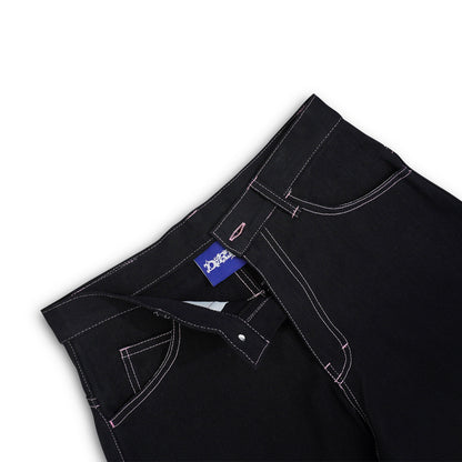 DIRTYBUSINESS RUBY PINK BAGGY PANTS RAW DENIM
