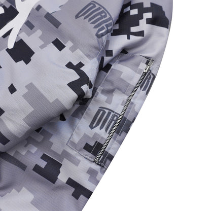 DIRTYBUSINESS ONESET DIZZY CAMO BOMBER BAGGY PANTS