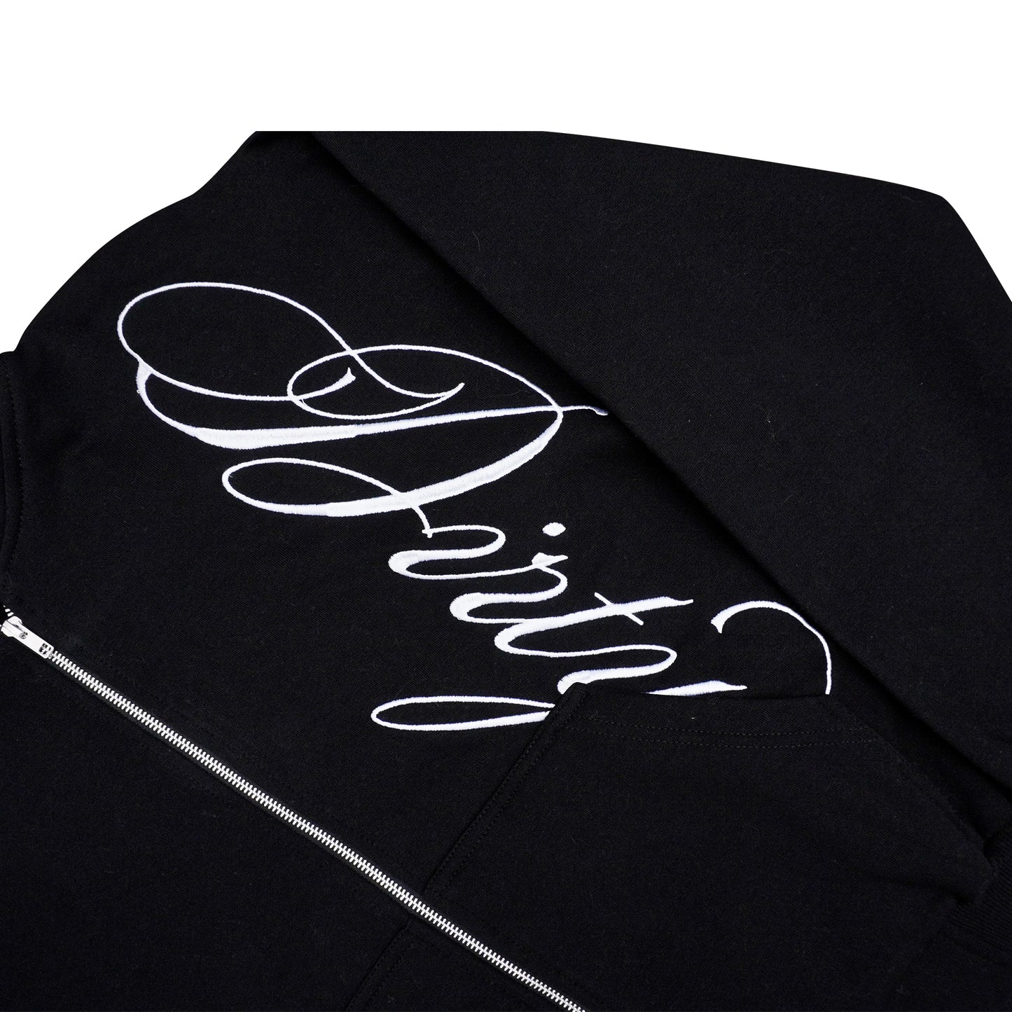 DIRTYBUSINESS ONESET ALLEN JORTS ZIPPER JACKET BLACK