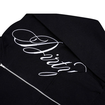 DIRTYBUSINESS ONESET ALLEN JORTS ZIPPER JACKET BLACK
