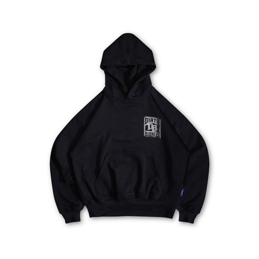 DIRTYBUSINESS STEEL HOODIE BOXY BLACK