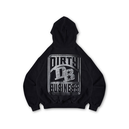 DIRTYBUSINESS STEEL HOODIE BOXY BLACK
