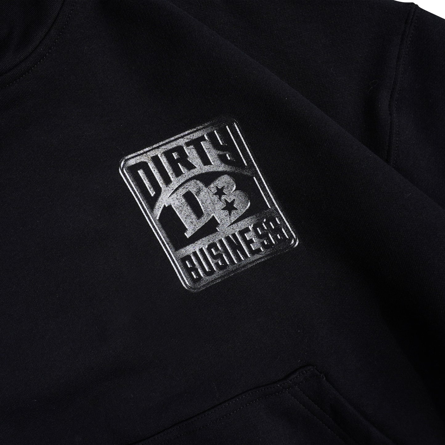 DIRTYBUSINESS STEEL HOODIE BOXY BLACK
