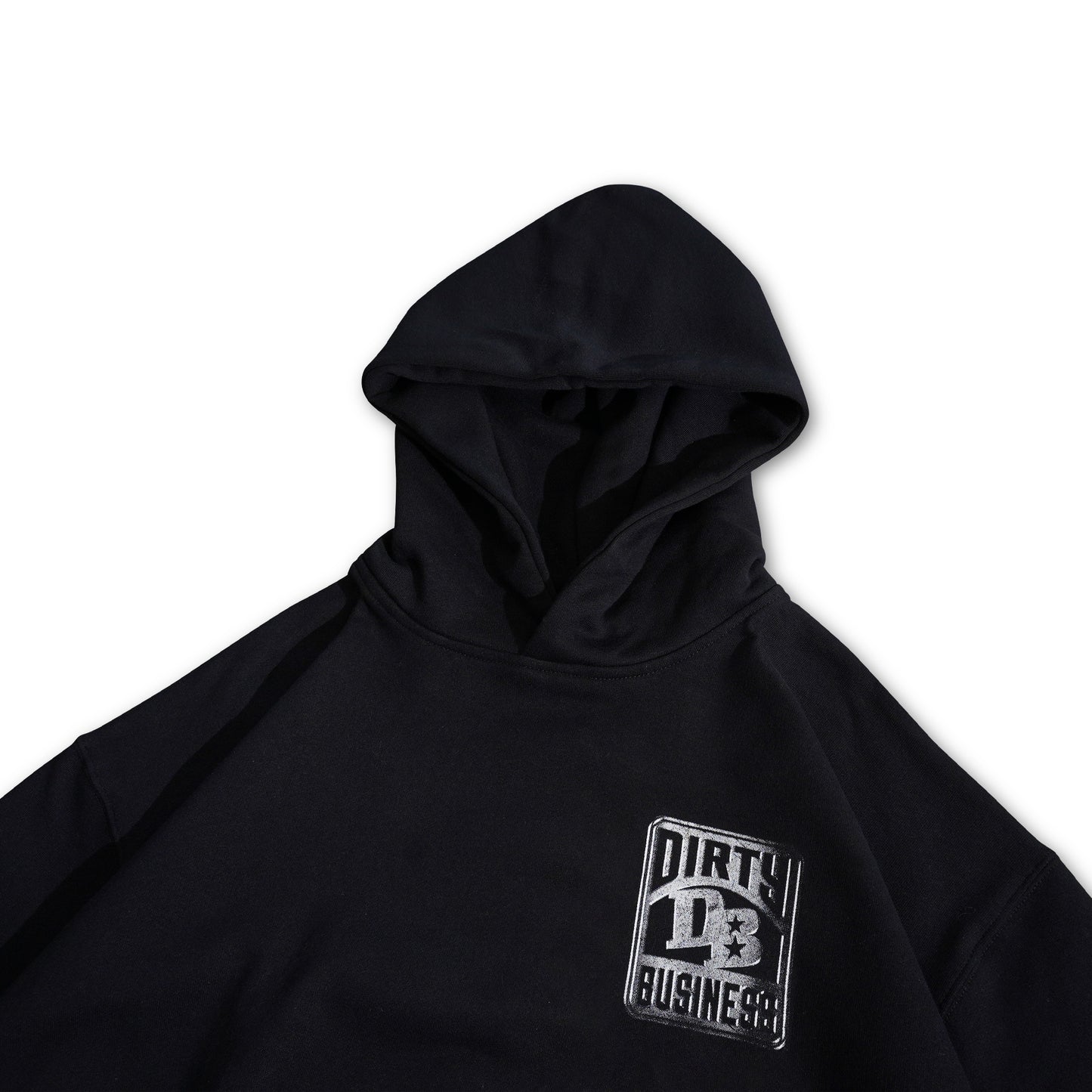 DIRTYBUSINESS STEEL HOODIE BOXY BLACK