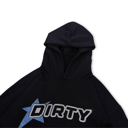 DIRTYBUSINESS HOODIE RHINESTONE STAR