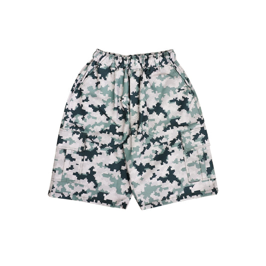 DIRTYBUSINESS VELOUR CAMO PIXEL JORTS