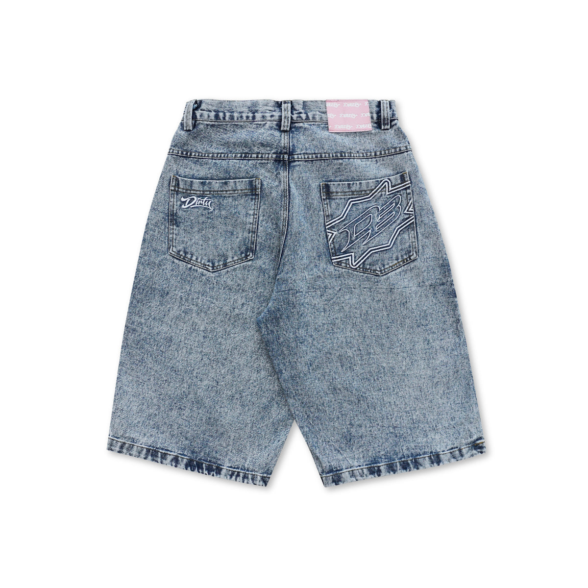 DIRTYBUSINESS SMOKE JORTS PANTS BLUEWASH DENIM
