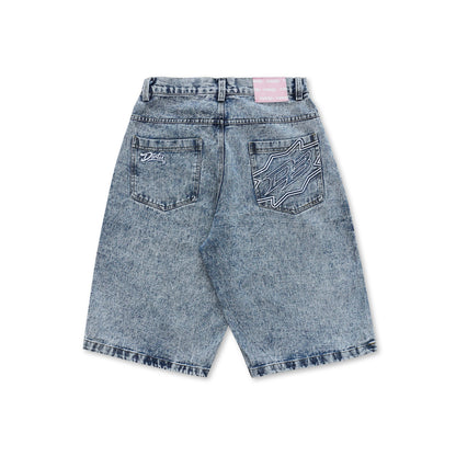 DIRTYBUSINESS SMOKE JORTS PANTS BLUEWASH DENIM