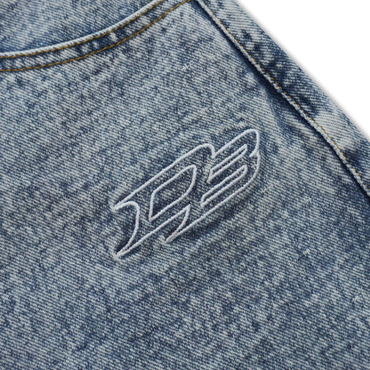 DIRTYBUSINESS SMOKE JORTS PANTS BLUEWASH DENIM