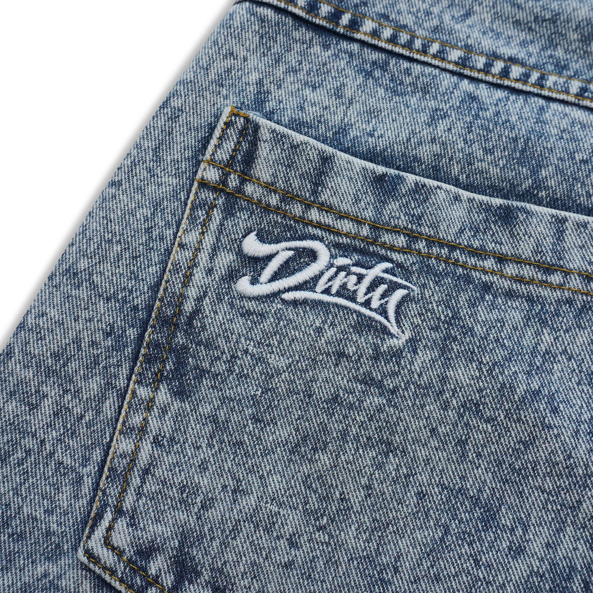 DIRTYBUSINESS SMOKE JORTS PANTS BLUEWASH DENIM