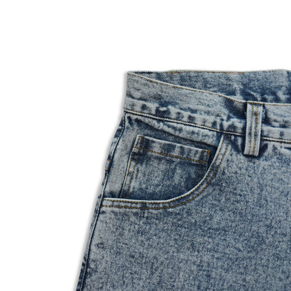 DIRTYBUSINESS SMOKE JORTS PANTS BLUEWASH DENIM
