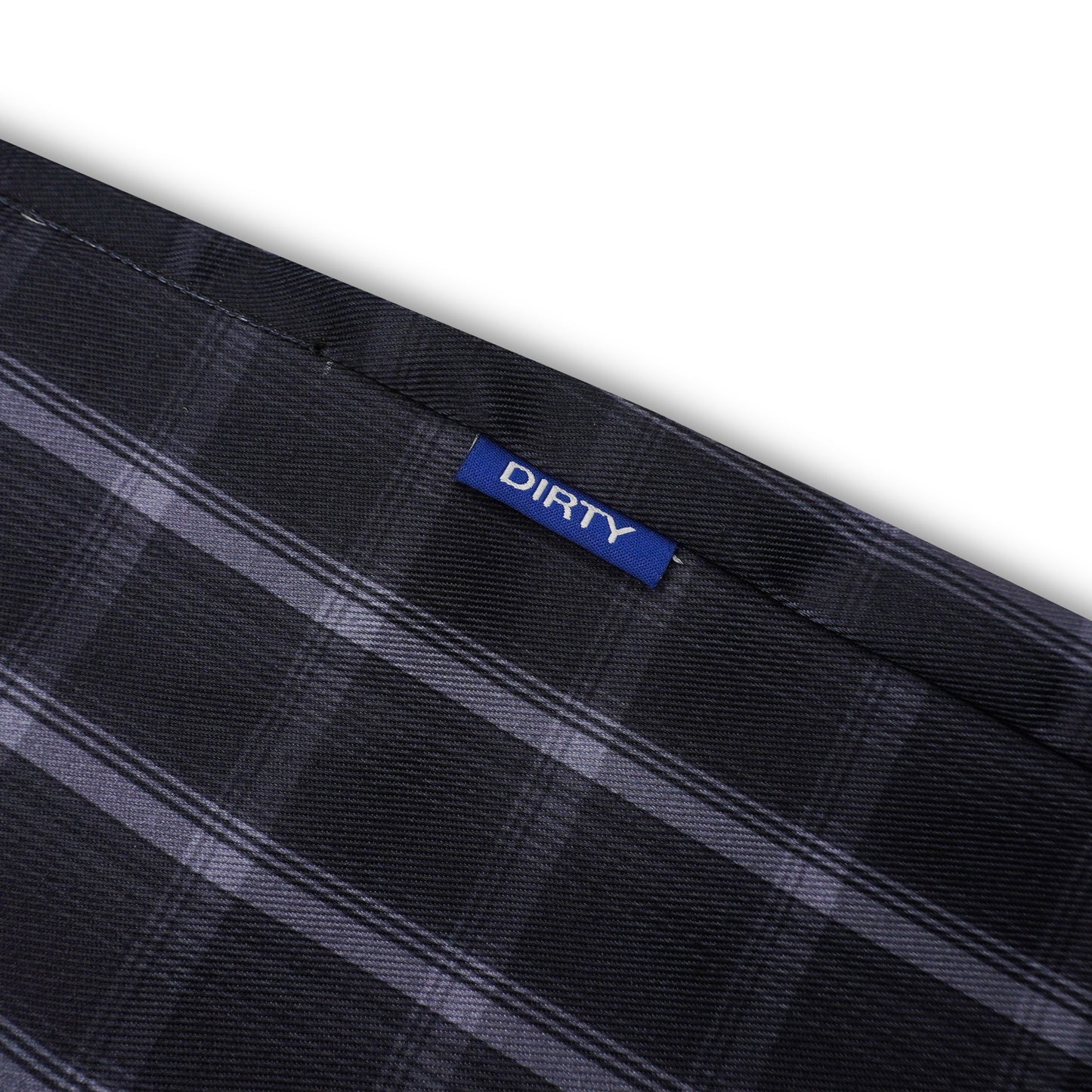 DIRTYBUSINESS LUKE JORTS PLAID BLACK