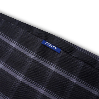 DIRTYBUSINESS LUKE JORTS PLAID BLACK