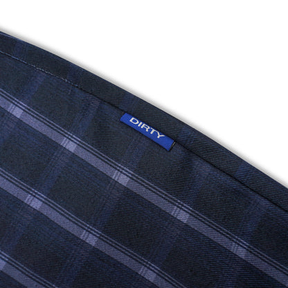 DIRTYBUSINESS LUKE JORTS PLAID NAVY