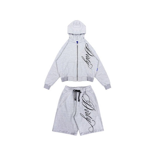 DIRTYBUSINESS ONESET ALLEN JORTS ZIPPER JACKET MISTY