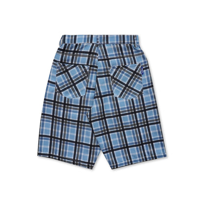 DIRTYBUSINESS NUKE PLAID SHORT PANTS SKY BLUE