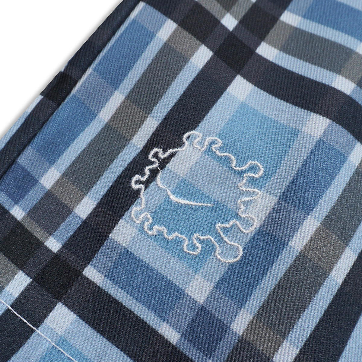 DIRTYBUSINESS NUKE PLAID SHORT PANTS SKY BLUE
