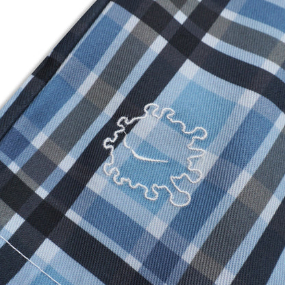 DIRTYBUSINESS NUKE PLAID SHORT PANTS SKY BLUE