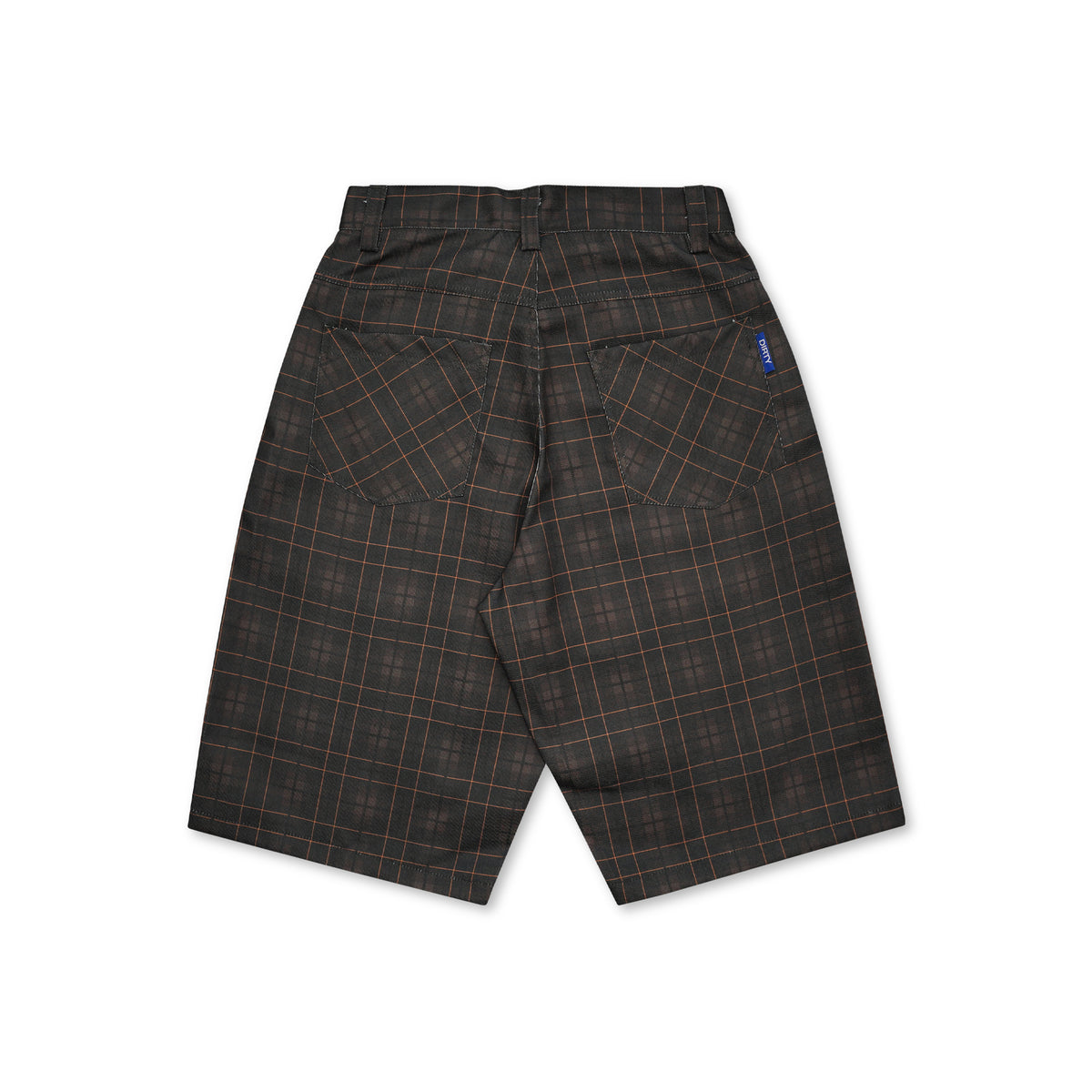 DIRTYBUSINESS NUKE PLAID SHORT PANTS BROWN