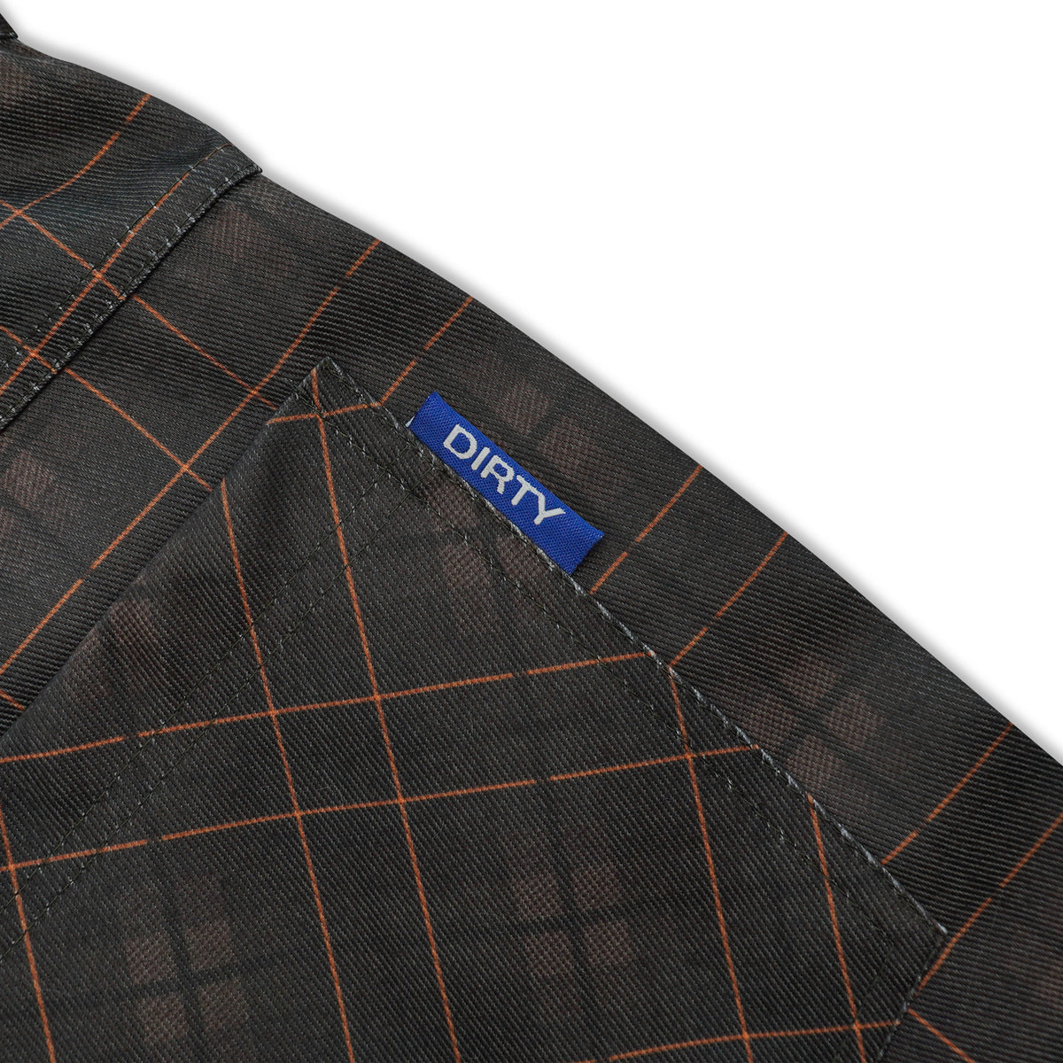 DIRTYBUSINESS NUKE PLAID SHORT PANTS BROWN