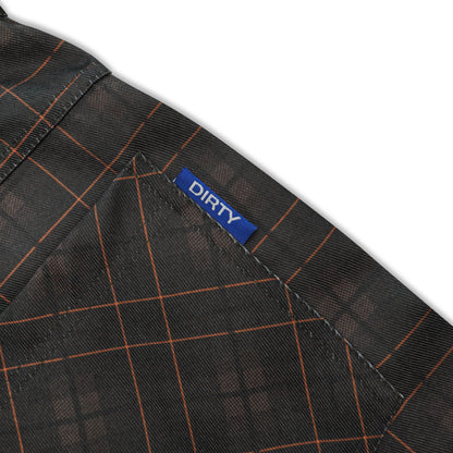 DIRTYBUSINESS NUKE PLAID SHORT PANTS BROWN