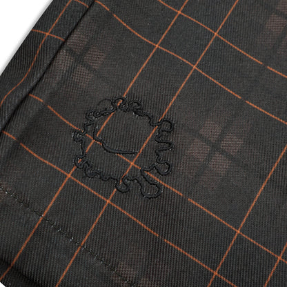 DIRTYBUSINESS NUKE PLAID SHORT PANTS BROWN