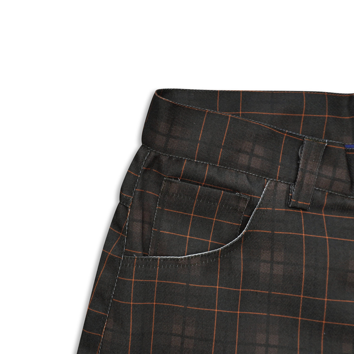 DIRTYBUSINESS NUKE PLAID SHORT PANTS BROWN