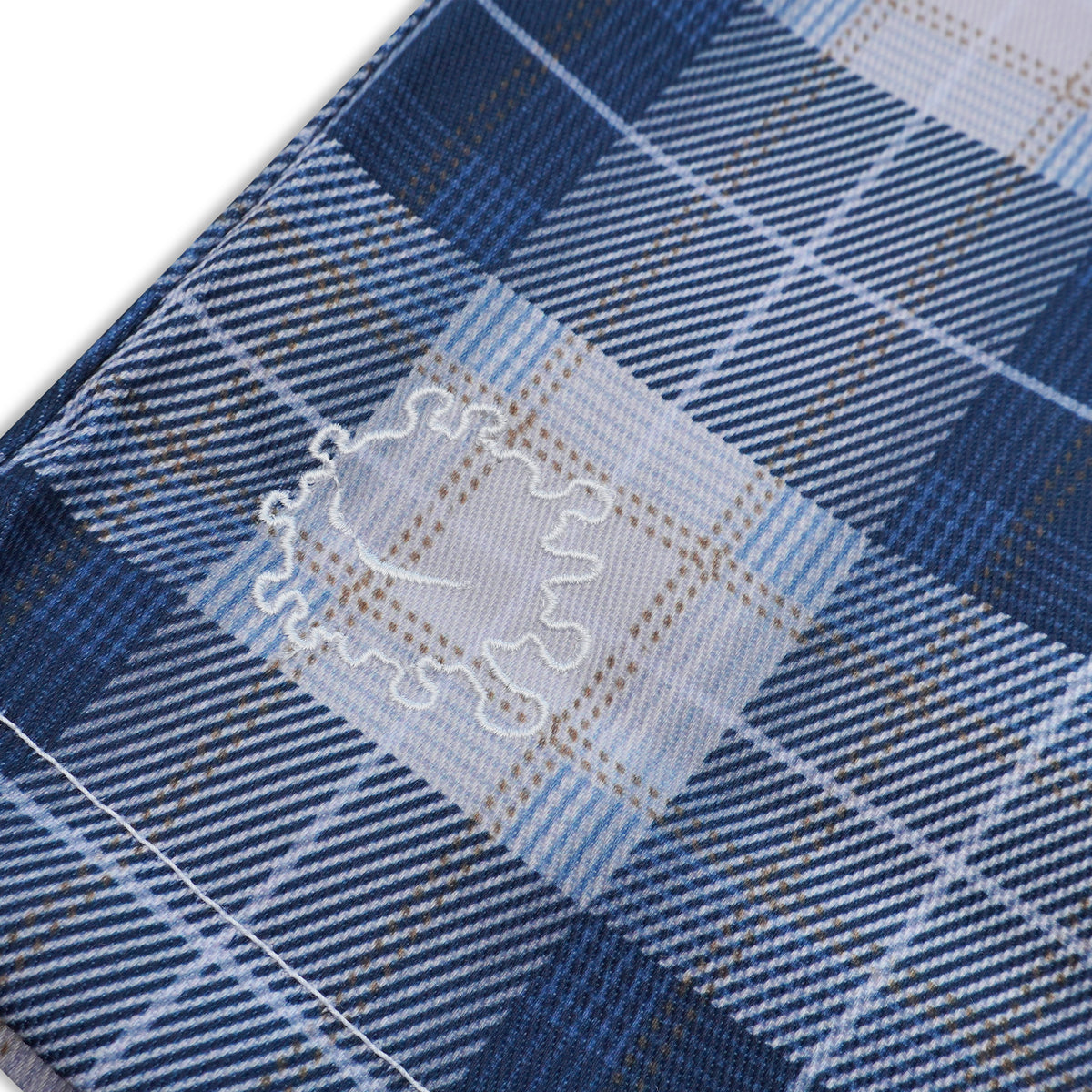 DIRTYBUSINESS NUKE PLAID SHORT PANTS WHITE BLUE