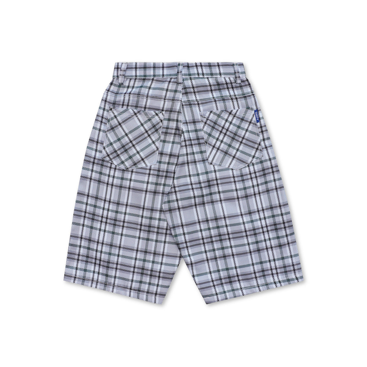 DIRTYBUSINESS NUKE PLAID SHORT PANTS WHITE