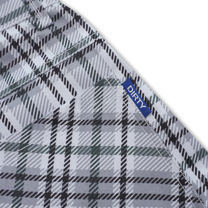 DIRTYBUSINESS NUKE PLAID SHORT PANTS WHITE