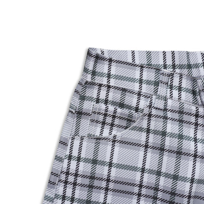 DIRTYBUSINESS NUKE PLAID SHORT PANTS WHITE