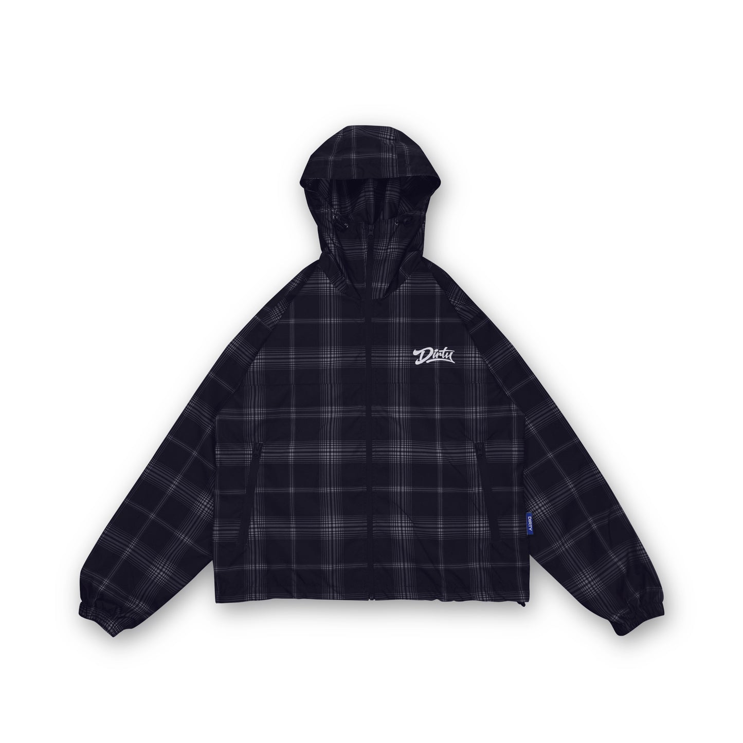 DIRTYBUSINESS KIVIA PLAID WATERPROOF TRACKSUIT BLACK