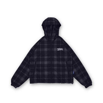 DIRTYBUSINESS KIVIA PLAID WATERPROOF TRACKSUIT BLACK