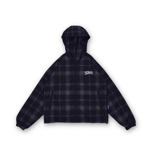 DIRTYBUSINESS KIVIA PLAID WATERPROOF TRACKSUIT BLACK
