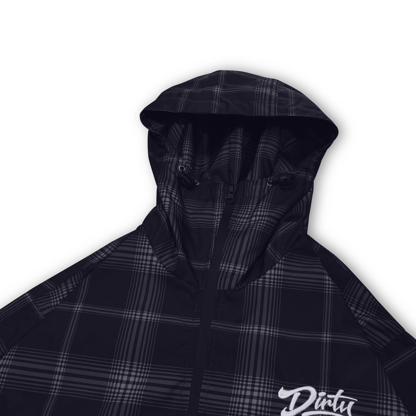 DIRTYBUSINESS KIVIA PLAID WATERPROOF TRACKSUIT BLACK