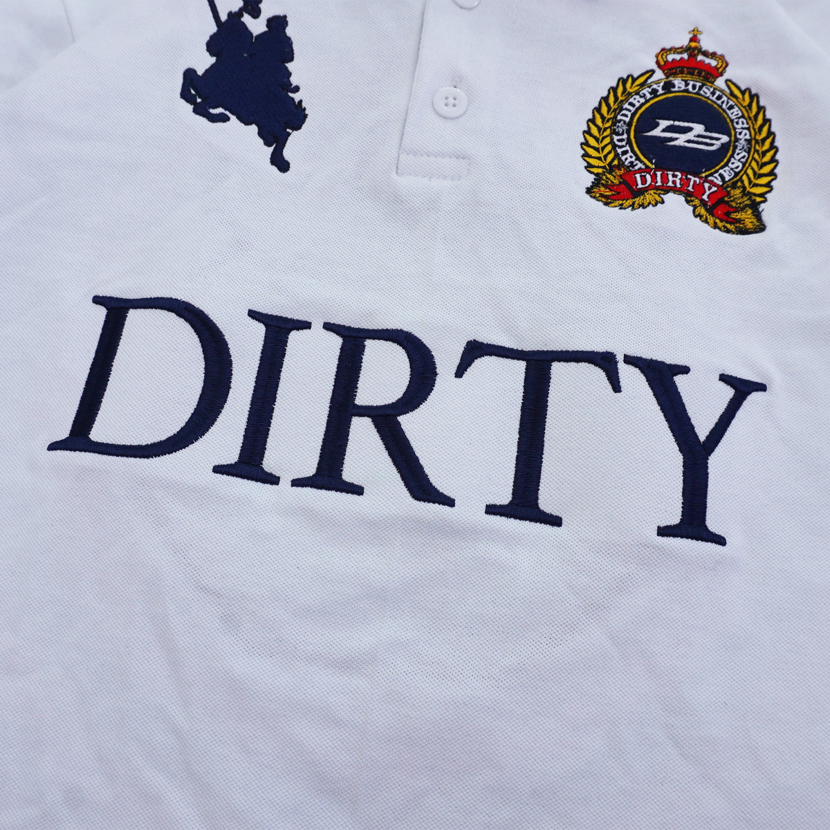 DIRTYBUSINESS BARELLA POLO WHITE