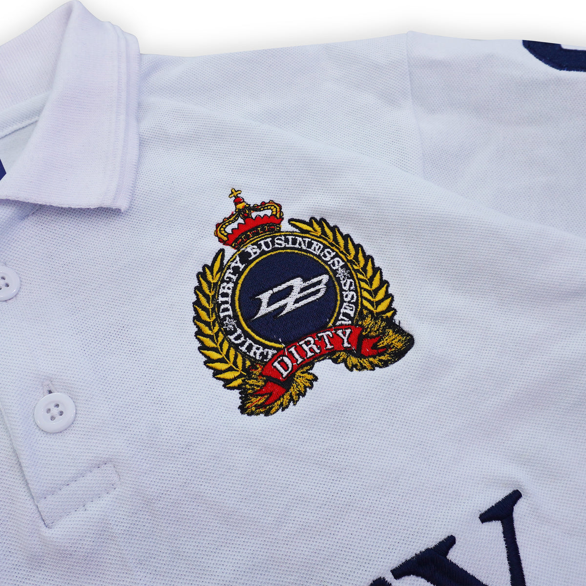 DIRTYBUSINESS BARELLA POLO WHITE